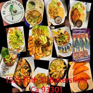  collage of photos of food