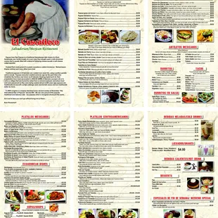 Our new menú coming next month