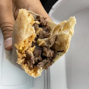 Carne asada burrito