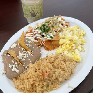 Red chilaquiles