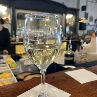 Wine at the bar