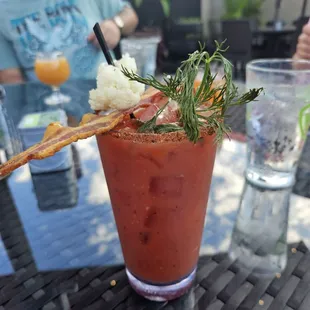 Special bloody mary - made with smoked whiskey