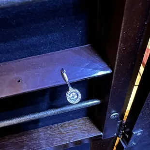 My lonely earring before Bey found it&apos;s match.