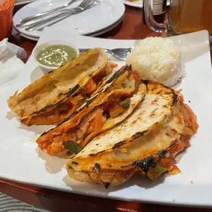 Tacos de camaron enchilados