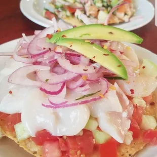 Shrimp Ceviche Tostada