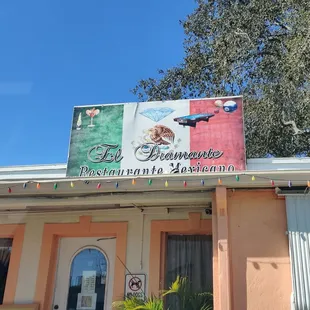 the front of the restaurant