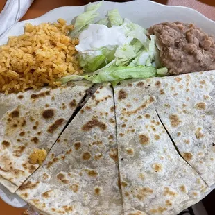Steak quesadilla.