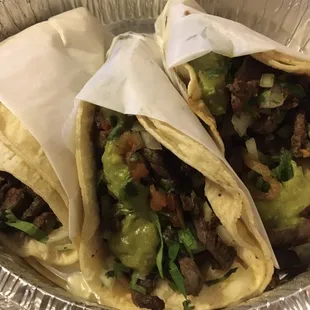 Soft tacos (Mexican Style) - Beef (Asada)