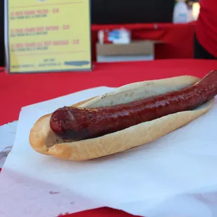 Bun size fits 12" sausage