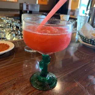 Strawberry margarita!! Yummmmmm