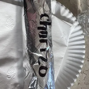 Breakfast burrito with Chorizo