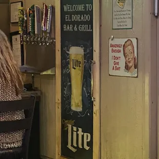Bar sign