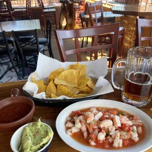 Fresh Ceviche and Guac