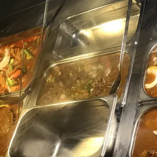 a variety of food items