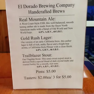 Beers on tap. More to come...