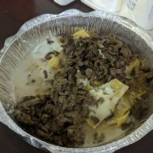 Steak nachos