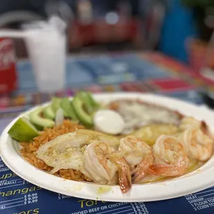 Garlic fish w garlic shrimp (not on the menu)