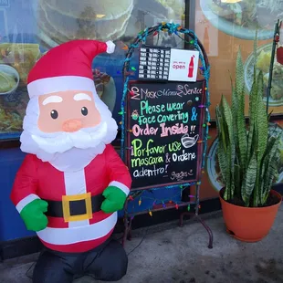 inflatable santa