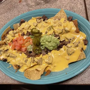 Beef fajita Nachos Deluxe