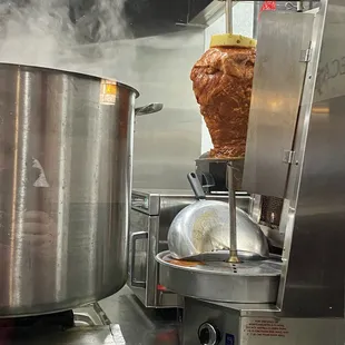 New pork on the spit!