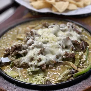 Fajitas poblano.. OMG!! Get thisIt will not disappoint!