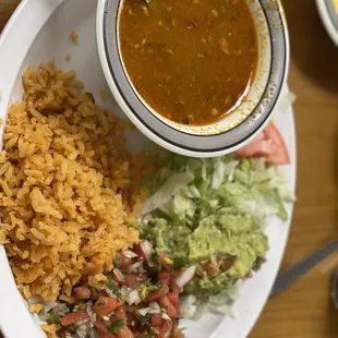 This comes with the Fajitas poblano plate