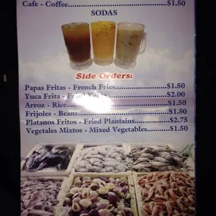a menu for a restaurant