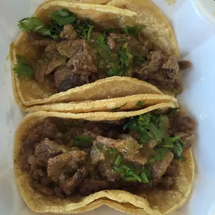 Beef tacos - $1.25 ea.