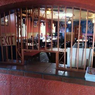 It was weird seeing this as you enter the restaurant.