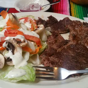 Friday special, substituted my rice n beans for a salad.