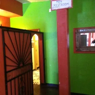 From this POV, you can see someone if they are using the urinal.