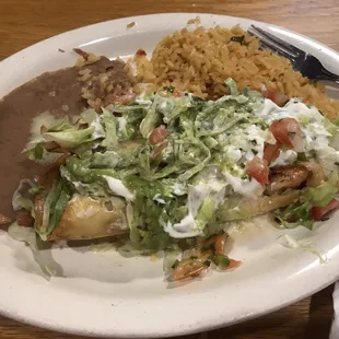 Shrimp chimichanga. It was yummy!!