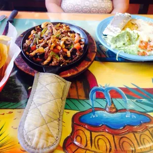 a table of mexican food