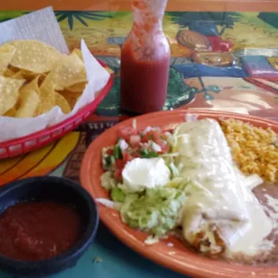 Yummy chicken chumichanga!