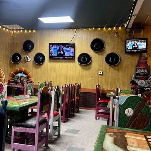 the dining area