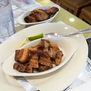 a plate of food on a table
