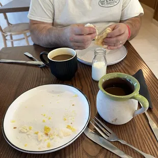 This was the pan dulce and was delicious. But the cafe de olla was a star! Sweet rich and a delicious cinnamon flavor.