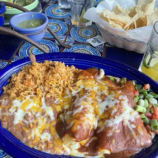 Mole Chicken Enchiladas