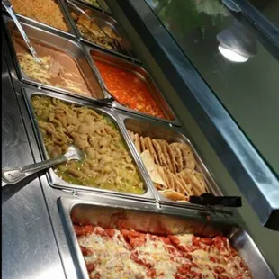 a variety of food items