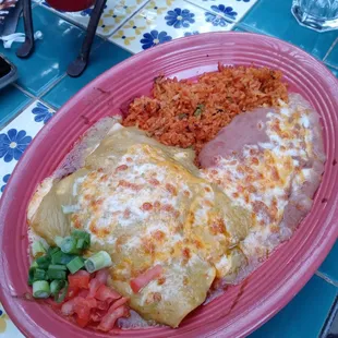 Beef Enchilada Plate