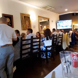 This doesn't even show all the people that were in the wedding,  those tables put together was a lot longer