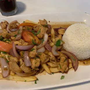 a plate of food on a table