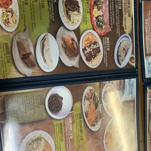a menu for a mexican restaurant