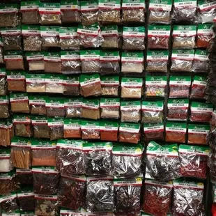 ALL THE SPICES AND CHILES YOU NEED... WE ALSO HAVE THE TEAS AND THE DRY HERBS