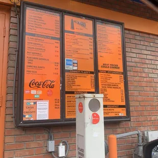Drive thru menu (Part I) 7.21.2024