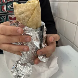 Carnitas super burrito satisfies even The Incinerator