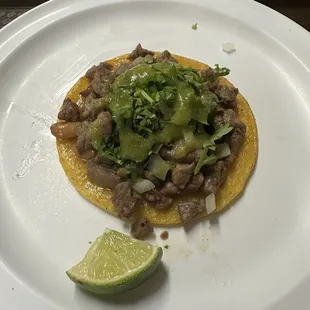 Carne asada taco