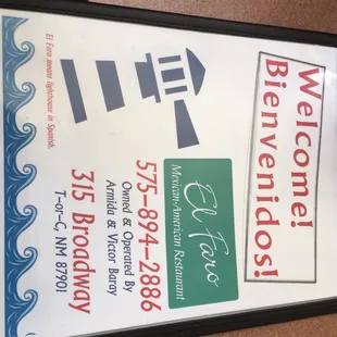 a sign for a restaurant