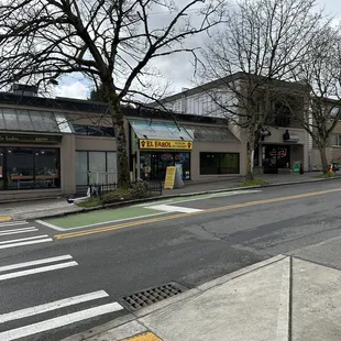 a crosswalk on a city street