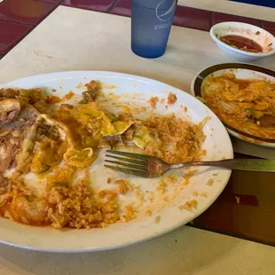 Chile Relleno- AKA a huge plate of melted cheese and one or two bites of pepper